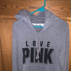 Comfortable grey PINK hoodie.